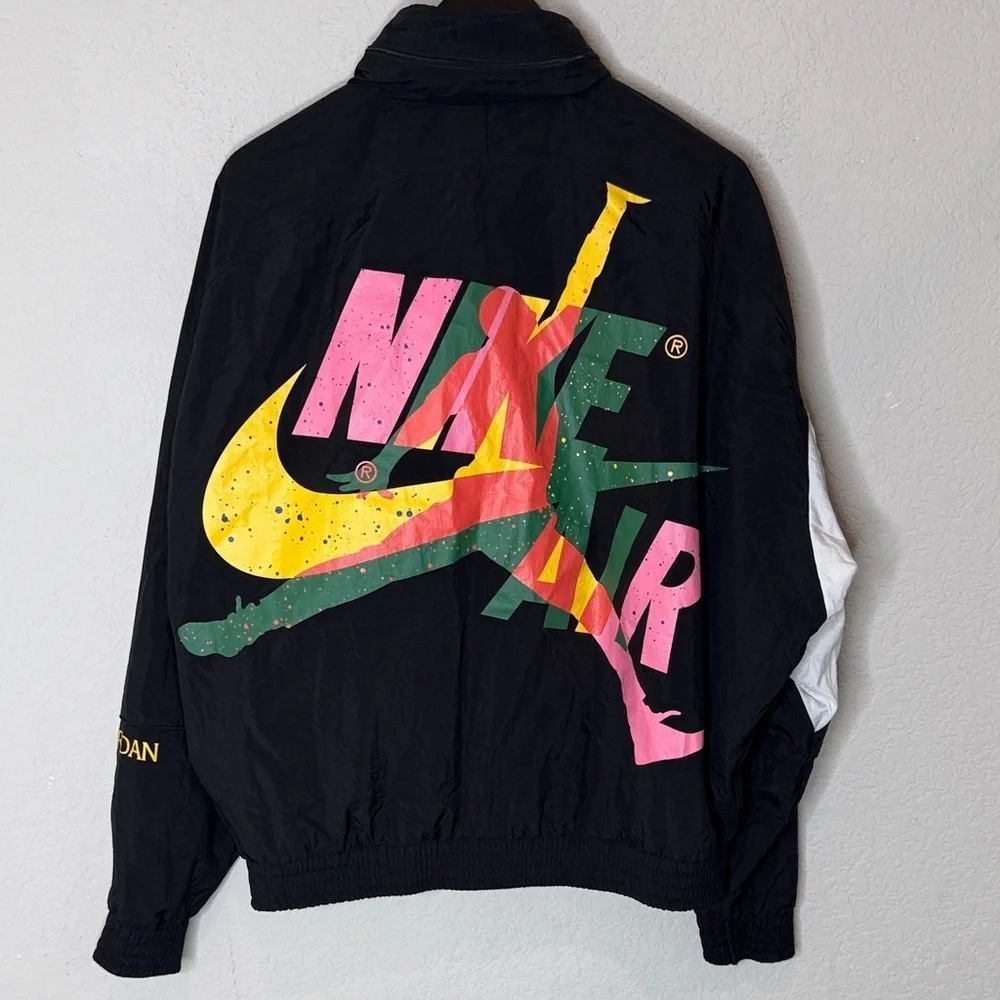 Retro Air Jordan Black Track Jacket XL